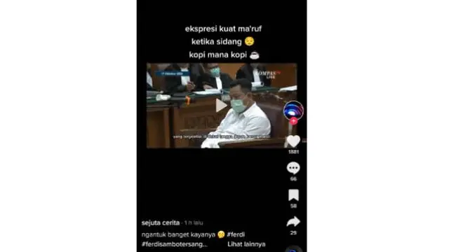 Momen Kuat Ma'ruf mengantuk