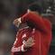 Pemain Liverpool, Mohamed Salah menyeka air matanya saat memberikan penghormatan untuk mendiang Diogo Jota setelah laga Liga Inggris 2024/2025 melawan Bournemouth di Anfiled, Liverpool, Inggris, Jumat (15/08/2025) waktu setempat. (AP Photo/Ian Hodgson)
