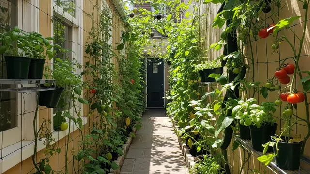Ide Kebun Rambat Produktif untuk Lorong Rumah/Gemini AI