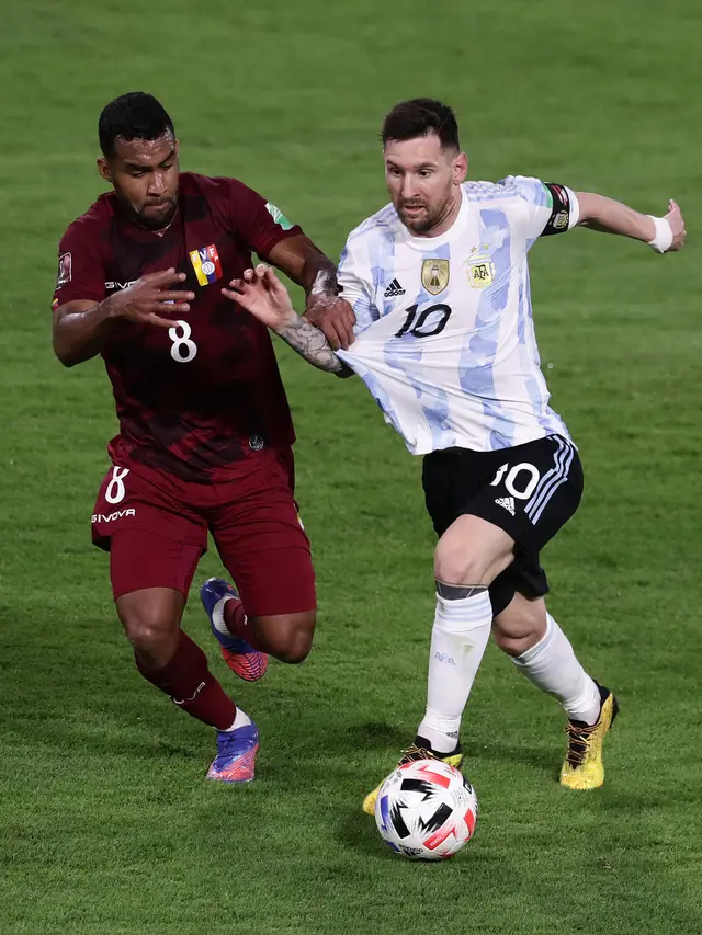 FOTO: Argentina Bantai Venezuela di Kualifikasi Piala Dunia 2022
