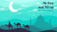 Ilustrasi ucapan Isra Mikraj. (Photo on Freepik)
