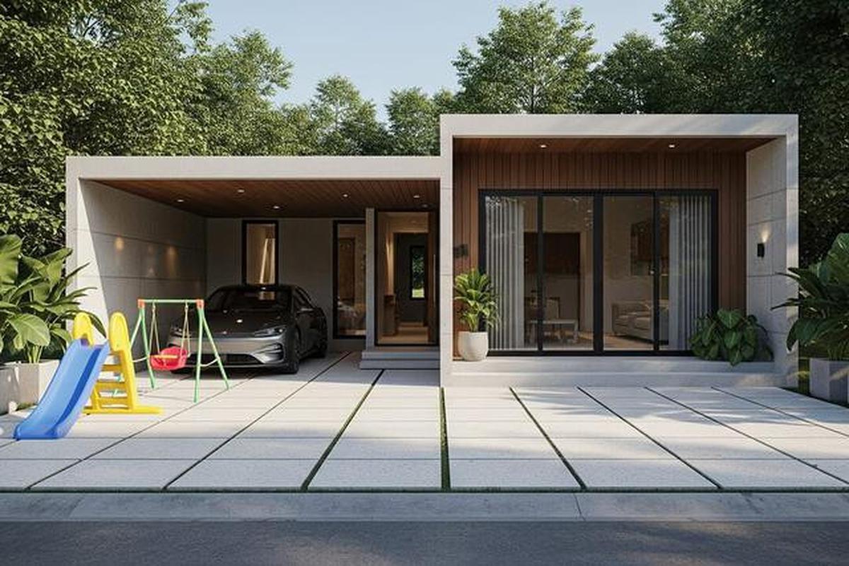 Inspirasi 7 Model Rumah Mungil Tapi Punya Garasi Muat Mobil, Solusi Lahan Terbatas