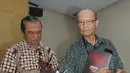 Syafii Maarif saat menjadi pembicara di Halal Bilhalal KPK bersama wartawan,  Jakarta (28/8) (Liputan6.com/Herman Zakharia)