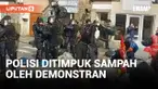 Polisi Prancis Dilempari Sampah oleh Demonstran Penolakan Reformasi Pensiun