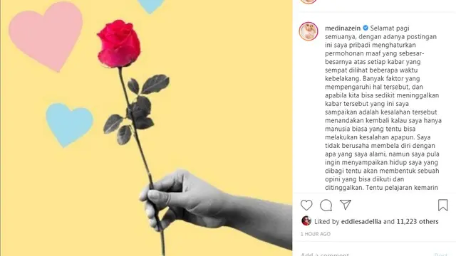 Medina Zein (Foto: Instagram/@medinazein)   