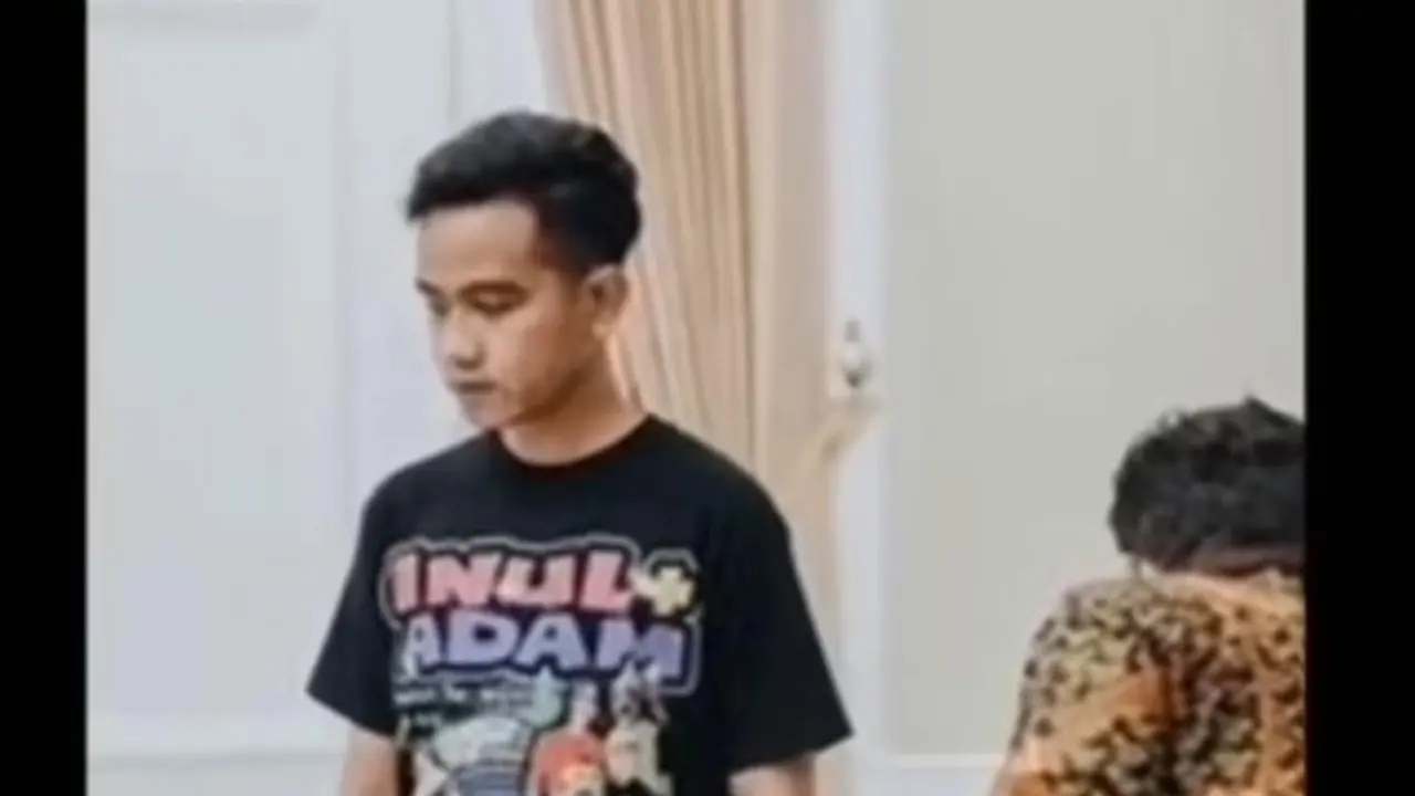 Gibran Rakabuming Pakai Kaus Bergambar Inul Daratista dan Adam Suseno sebelum Midodareni Kaesang Pangarep