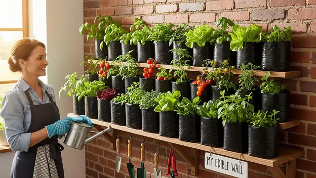 Model Kebun Sayur Polybag Murah untuk Ibu Rumah Tangga/Gemini AI