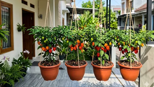 Pot Gantung Konvensional yang Rapi dan Mudah Dirawat