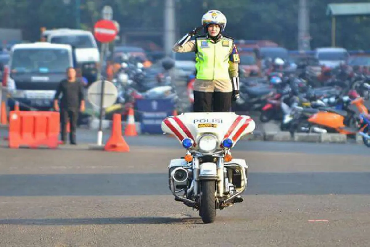 Aksi Freesytel Istri Wakil Walikota Depok Meriahkan Hut Polwan 