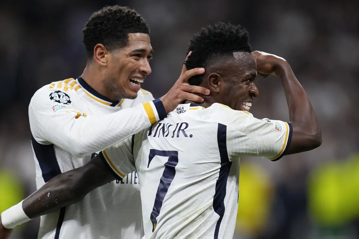 Foto: Selamat dari Malu di Santiago Bernabeu, Real Madrid Melaju ke Perempat Final Liga Champions dengan Skor Imbang 1-1