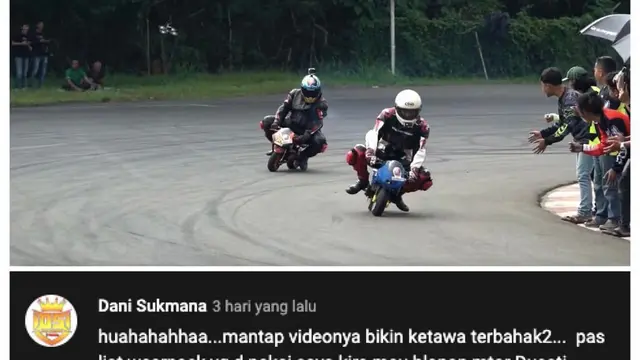 Marshel Widianto dan Arief Muhammad adu balap motor