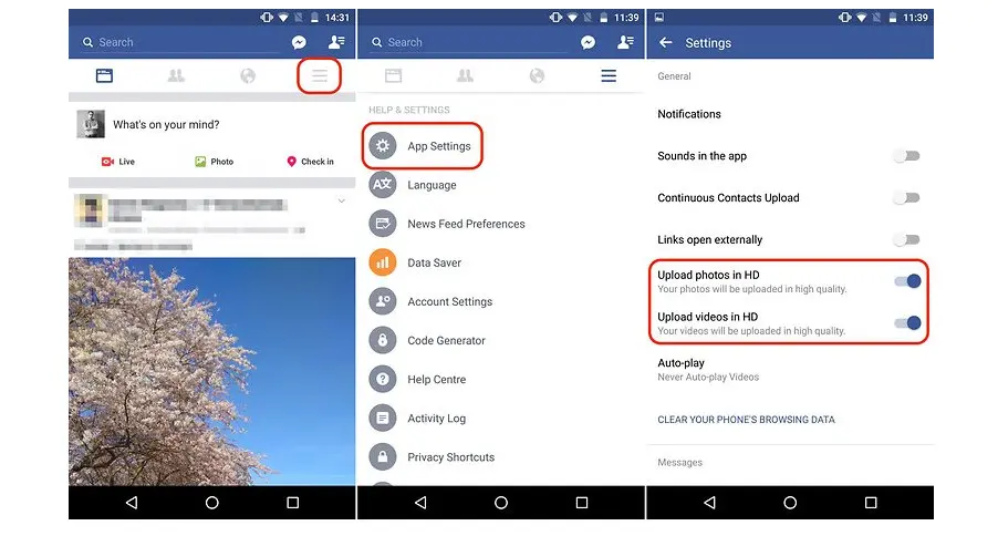 Cara menghemat kuota data saat memakai aplikasi Facebook di Android (Sumber: Android Pit)