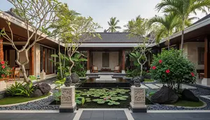 6 Model Courtyard Khas Bali Modern, Bikin Rumah Terasa Sejuk dan Mewah