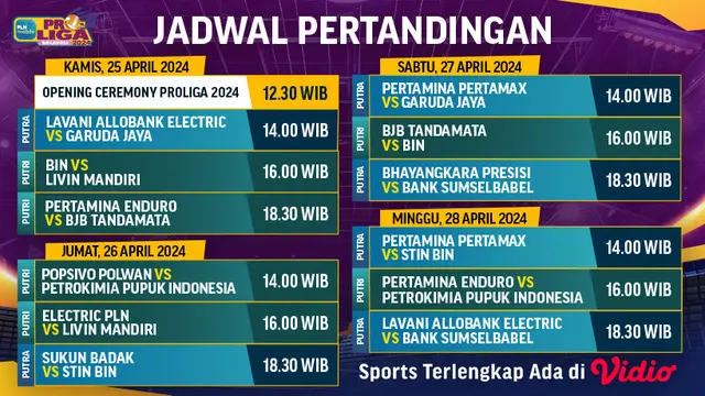 LN Mobile Proliga 2024 Pekan Perdana