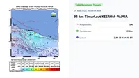 Gempa hari ini di akhir pekan, Minggu (4/5/2025) menggetarkan pukul 00:04:08 WIB di wilayah Keerom, Provinsi Papua, seperti laporan Badan Meteorologi, Klimatologi, dan Geofisika (BMKG). (www.bmkg.go.id)