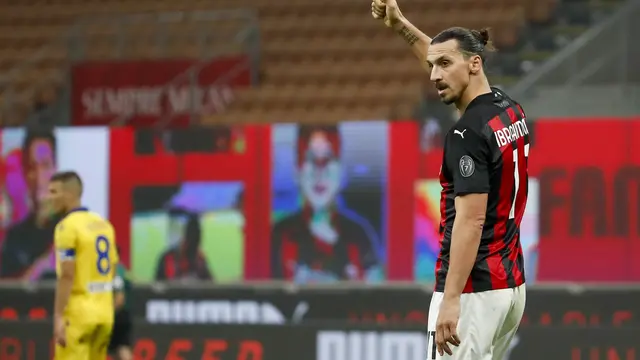 Hasil Liga Italia: Ibrahimovic Selamatkan AC Milan dari Kekalahan
