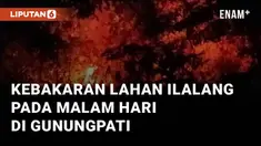Kebakaran lahan ilalang terjadi di Perum Ayodya, Sekaran, Gunungpati. Kebakaran terjadi pada Selasa (3/9/2024) pukul 19.10 WIB