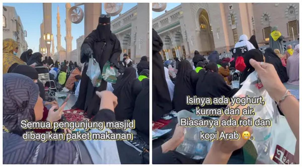 6 Potret Melanie Putria Buka Puasa di Masjid Nabawi, Suasana Syahdu Bikin Rindu