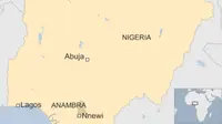 Lokasi ledakan gas saat hari Natal di Nigeria. (BBC)