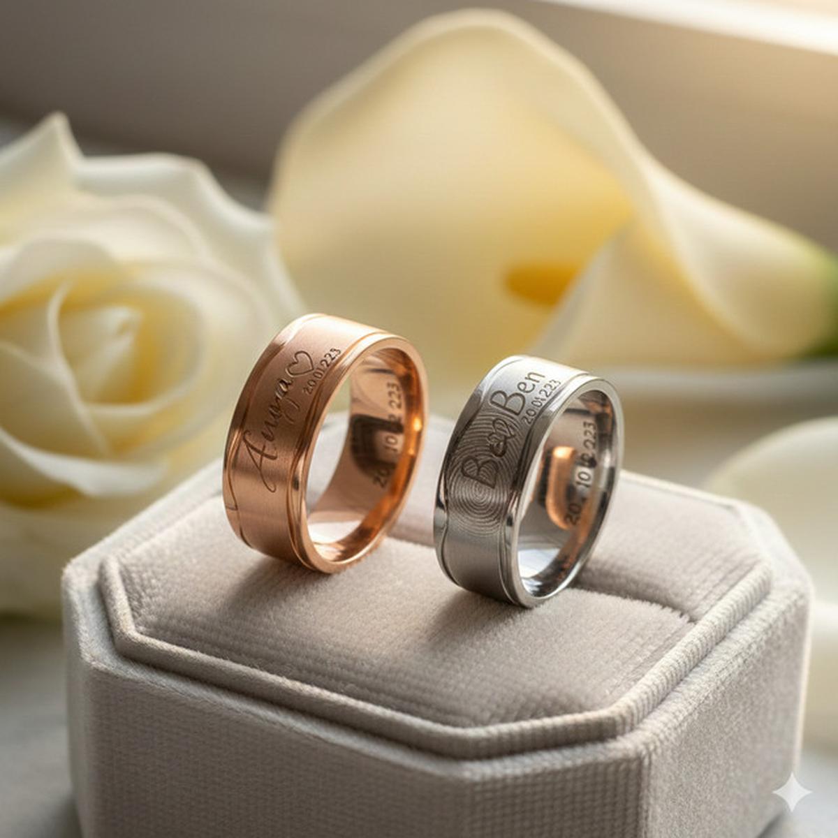 Model cincin nikah ukir nama