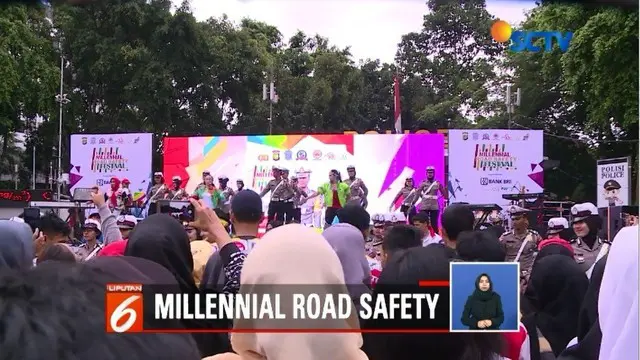Polda Metro Jaya gelar acara Millenial Road Safety Festival untuk meminimalisasi angka kecelakaan saat berlalu lintas.