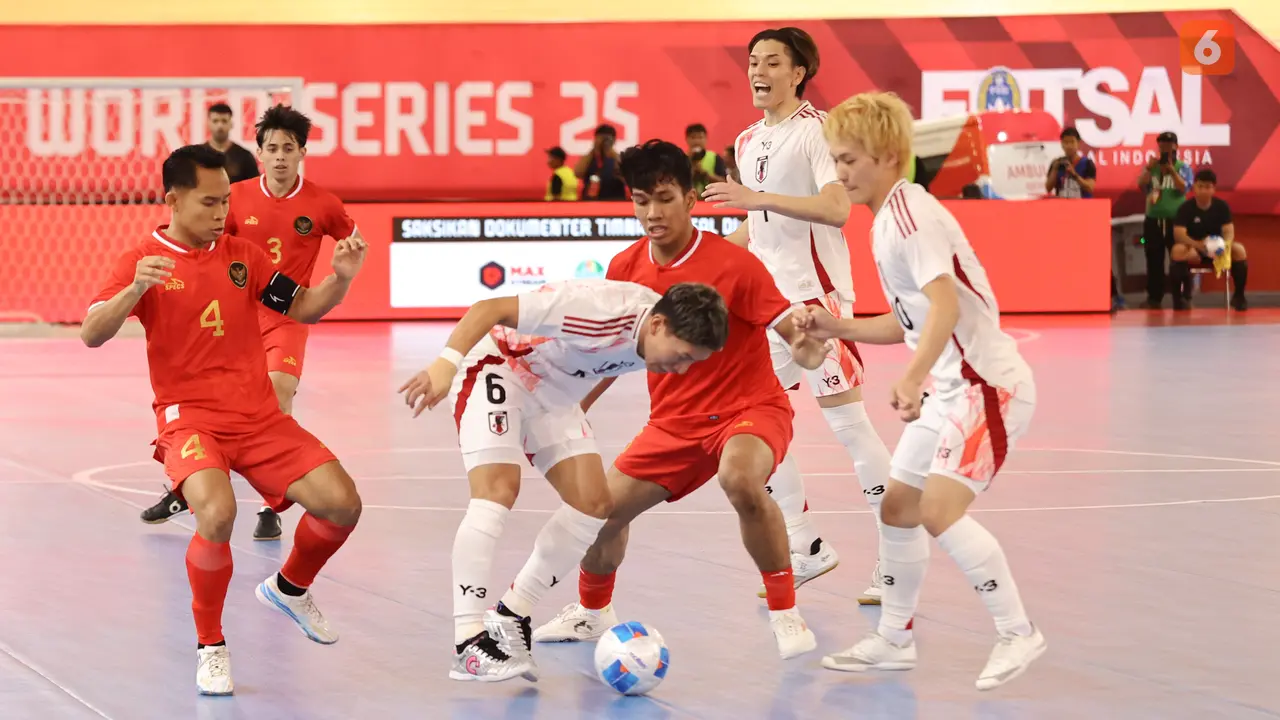 Timnas Futsal Indonesia Vs Jepang - 4 Nations World Series 2025