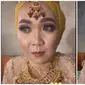 Hasil MUA Pengantin Pilihan Orang Tua vs Mempelai Viral, Beda Banget (sumber: TikTok/restika.oktavia)