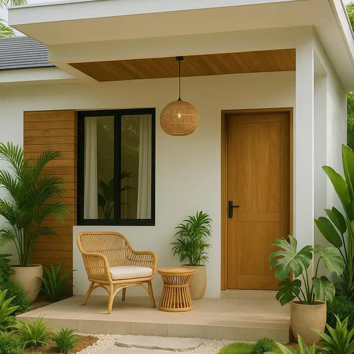 7 Model Teras Minimalis Modern 2025 untuk Rumah Subsidi, Tampil Elegan dan Fungsional