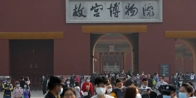 Ramainya Kota Terlarang Saat Libur Nasional China