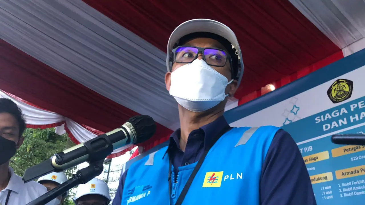 Direktur Utama PT PLN (Persero) Darmawan Prasodjo, saat ditemui di PLTU Suralaya, Banten, Rabu (20/4/2022).
