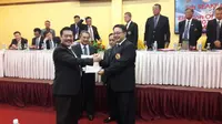 Disaksikan perwakilan President Karate  Federation dari 10 negara ASEAN dan juga Presiden dan Sekjen Asia Karate Federation (AKF)