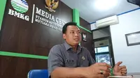 Kepala BMKG Stasiun Meteorologi Palu, Nur Alim saat memberi penjelasan tentang kondisi cuaca di Sulawesi Tengah. (Foto: Liputan6.com/ Heri Susanto).