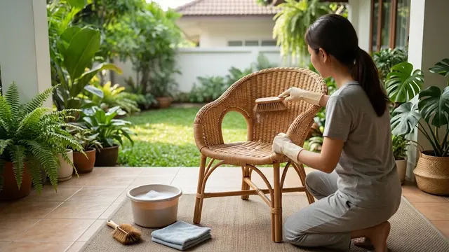 Cara Merawat Perabot Rotan agar Tidak Cepat Rapuh/AI Generated