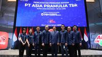 Pencatatan perdana saham PT Asia Pramulia Tbk (ASPR), Selasa (8/7/2025). (Foto: BEI)