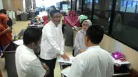 Wagub DKI Jakarta Djarot Saiful sidak PNS di Gedung Pemprov (Liputan6.com/ Ahmad Romadoni)