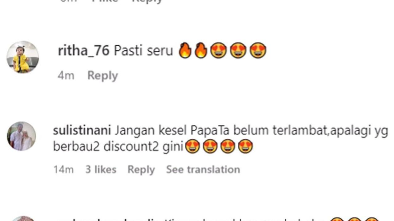 Capture Comment IG Atta Halilintar.