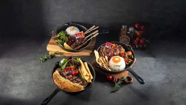 Nagita Slavina masak dengan daging premium (Istimewa)