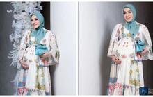 Potret Terbaru Syahrini Pamer Baby Bump, Cantik Kenakan Dress Bunga-Bunga