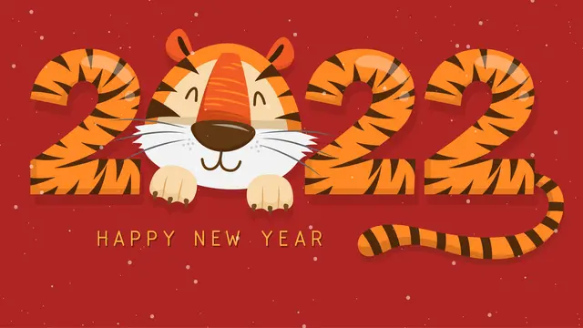 Ilustrasi Tahun Baru China 2022