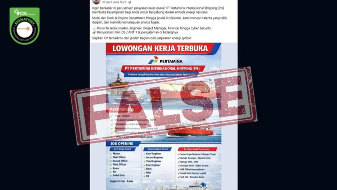 Pertamina Jadi Sasaran Hoaks, Lowongan Pekerjaan hingga Voucer BBM Gratis