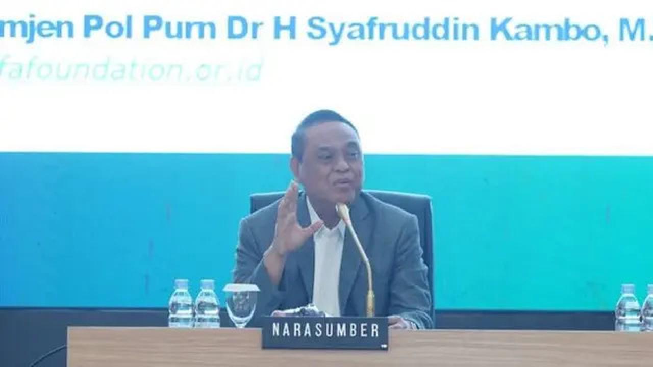 Profil Eks Wakapolri Syafruddin Kambo, Punya Pengalaman Panjang di Kepolisian dan Pemerintahan