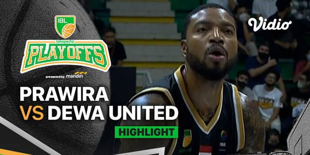 VIDEO: Menang Tipis Atas Dewa United Surabaya, Prawira Bandung Melaju ke Semifinal IBL 2022
