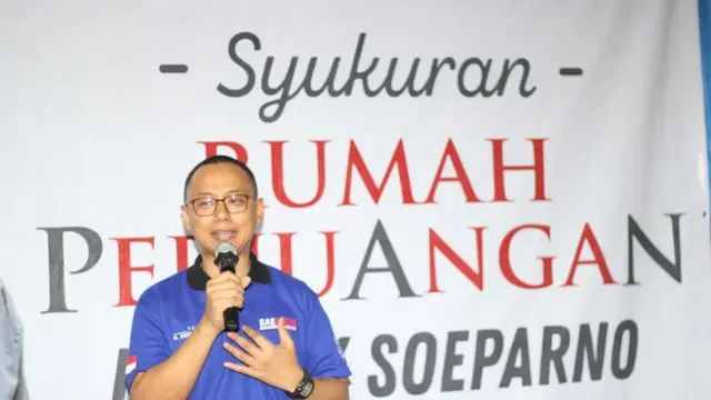 Sekjen DPP PAN saat meresmikan  rumah perjuangan di Bogor, jawa Barat, Jumat, 25 Mei 2018. (Istimewa)