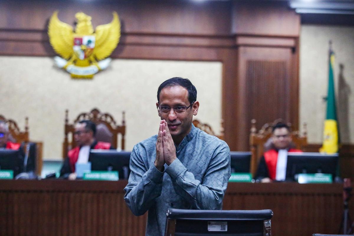 FOTO: Nadiem Makarim Hadiri Sidang Dakwaan Kasus Digitalisasi Pendidikan