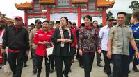 Ketua DPP PDI Perjuangan Puan Maharani dan Sekretaris DPD PDI Perjuangan Kalbar Karolin Margret Natasa (Istimewa)