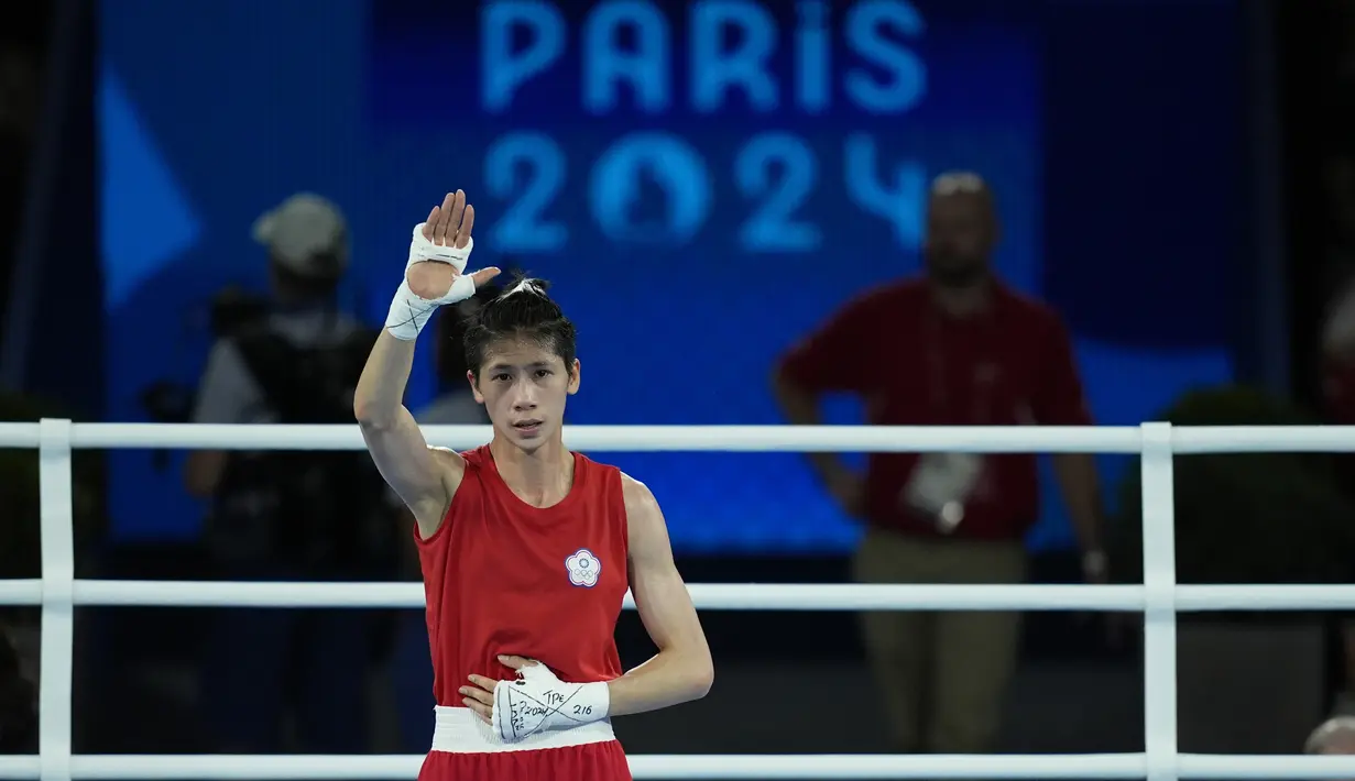 Walau demikian, petinju kelahiran Taiwan itu tetap diperbolehkan untuk turun di Olimpiade 2024. (AP Photo/John Locher)