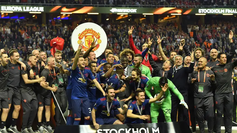 Luapan Kegembiraan Pemain MU Usai Juara Liga Europa