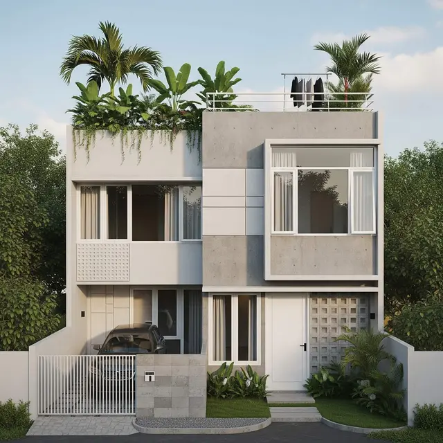 Desain Rumah Kecil Ala Bauhaus