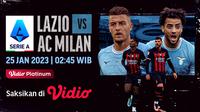 Live Streaming Big Match Serie A Liga Italia Lazio Vs AC Milan Rabu, 25 Januari 2023