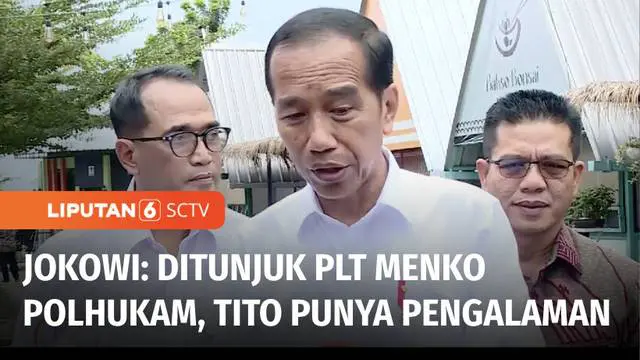 Presiden Joko Widodo membeberkan alasannya dalam menunjuk Menteri Dalam Negeri Tito Karnavian sebagai Plt Menko Polhukam. Tito dinilai punya pengalaman dari rekam jejaknya.